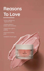 Rosé Cloud Emulsion- 24 Hour Barrier Moisturizer with Hyaluronic Acid, 6 Multi Peptides, Niacinamide and Cica