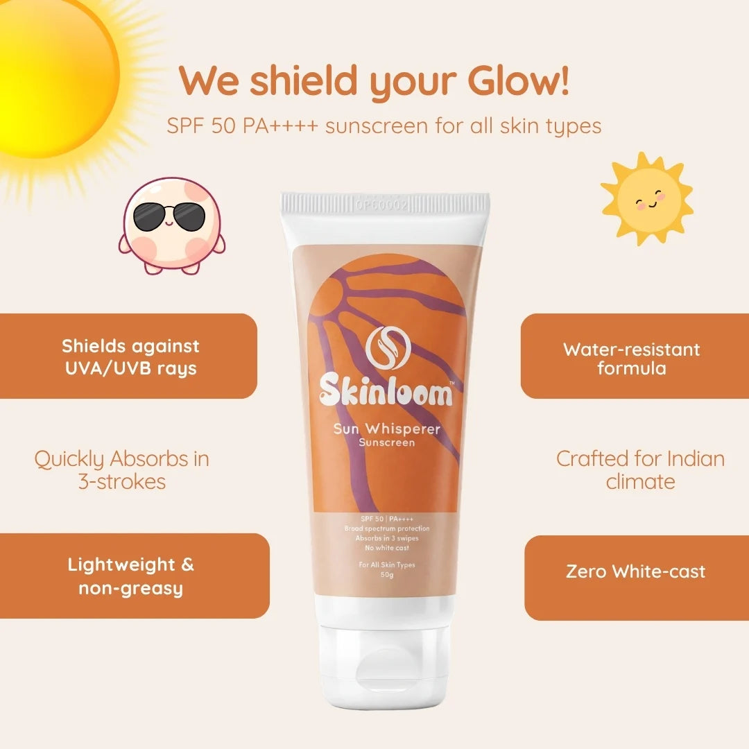 Sun Whisperer SPF 50 PA++++ — No White Cast Sunscreen for Indian Skin